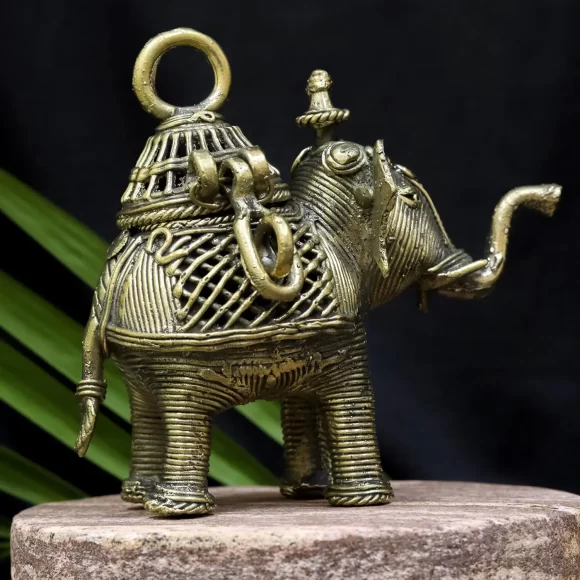Dhokra Box Elephant