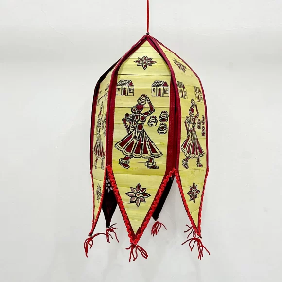 Applique & Palm Leaf Lampshade (Pack of 2) - Image 3