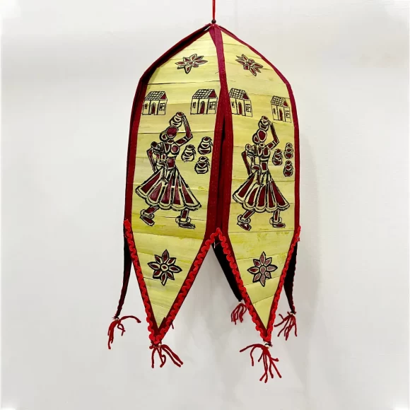 Applique & Palm Leaf Lampshade (Pack of 2) - Image 4