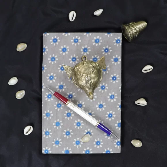 Flower Printed Handloom Diary Combo (Pack of 2) - Image 3